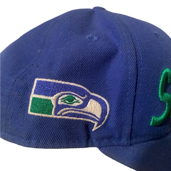 Seattle Seahawks New Era Snapback Blue Green - Picture 3 of 6